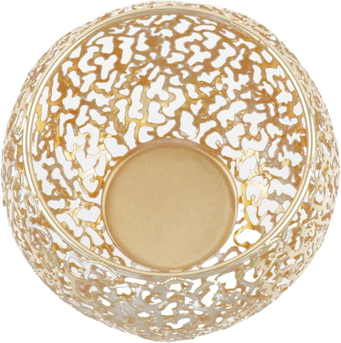 Candle Holders Tealight Holder Metal Wire Iron Tealight Candle Holders for Tables Decor Living Room Bathroom Decorations Gold Geometric Shape Hold...