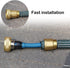 Garden Telescopic Hose Brass Shut Off Valve, Telescopic Hose end Adapter Garden Retractable Hose end Fittings Kit Repair Connector (1 Set)...