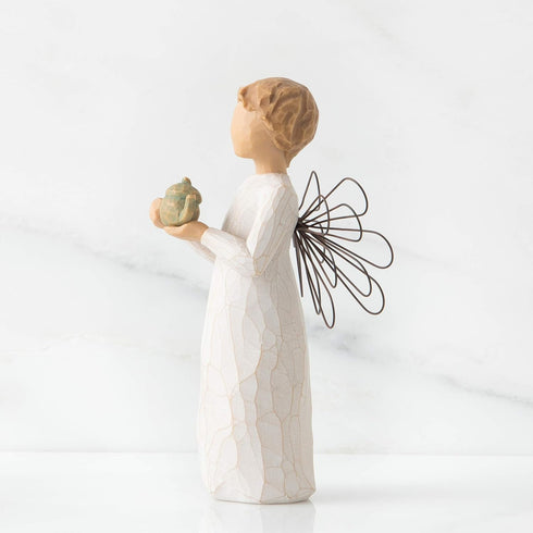 Willow Tree Angel of The Kitchen, Warm Comfort Between Friends, Angel Holds teapot as Welcoming Gesture, A Gift to Celebrate Supportive Friendship...