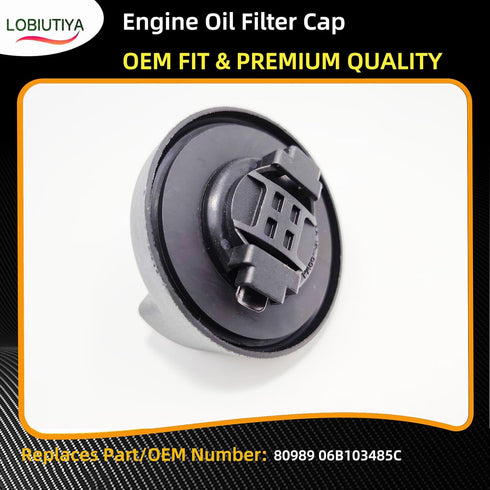 80989 06B103485C Engine Oil Fill Cap Compatible with Audi Volkswagen/vw Models, For Audi 80 90 A1 A2 A3 A4 A6 A8, For VW Jetta Fox Golf Passat OE#...