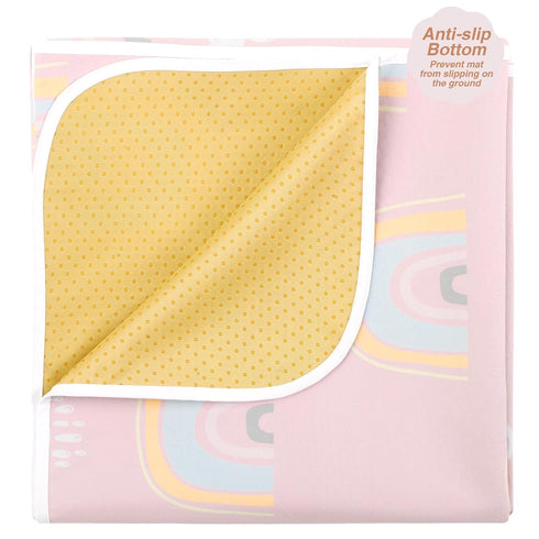 Splat Mat for Under High Chair/Arts/Crafts by CLCROBD, 51" Baby Anti-slip Food Splash and Spill Mat for Eating Mess, Waterproof Floor Protector an...