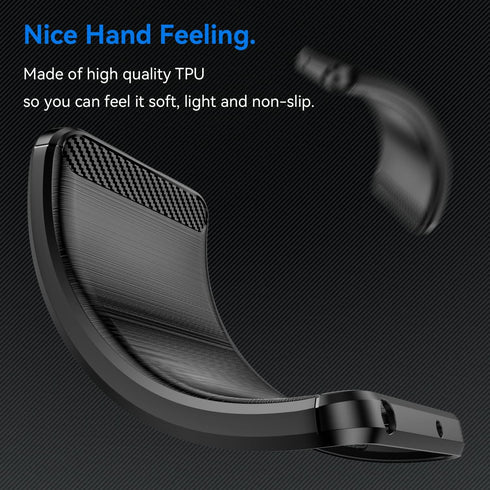 for Nokia C110 Phone case, Shockproof, Scratch Resistant Carbon Fiber Jacket, Soft TPU,for for Nokia C110 case (Black)...