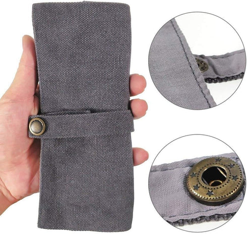 Watch Band Accessories,Smart Watch Band Cotton Canvas Protable Storage Bag Case Pouch Organizer-Compatible with Apple Watchbands, Garmin Watch Ban...
