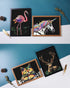 Scratch Art for Kids & Adults, Rainbow Painting Night View Scratchboard(A4), Crafts Set: 8 Sheets Scratch Cards with 6 tools in Bag - Unicorn/Flam...