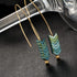 MengPa Boho Drop Earrings for Women Trendy Bohemian Dangle Earring Set Unique Arrow Fashion Jewelry Gold&Silver&Green 4577ABC...