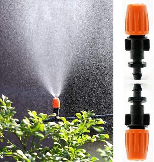 50pcs Garden Irrigation Micro Flow Dripper Head, Micro Spray Adjustable Flow Irrigation Drippers, Sprinklers Emitter System Adjustable Micro Drip ...