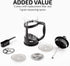 OVENTE French Press Coffee Maker 12 Ounce with Heat Resistant Borosilicate Glass & Stainless Steel 4-Level Filtration System, Portable Cold Brew C...