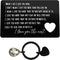 Xiahuyu Engraved Wallet Card Insert for Boyfriend Fiance Husband Christmas Birthday Gift Wedding Anniversary Card Gift Valentines Day Gifts I Love...