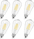 Svater Vintage LED Edison Bulbs, 6W Equivalent 60W, High Brightness Neutral White 4000K, ST58 Antique LED Filament Bulbs with 85+ CRI, E26 Medium ...