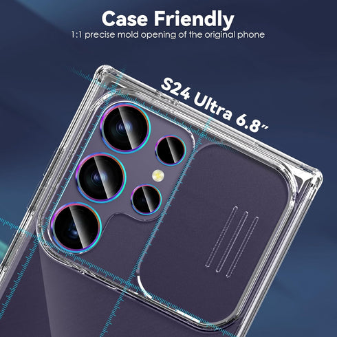 CloudValley for Samsung Galaxy S24 Ultra Camera Lens Protector, 9H Tempered Glass & Ultra-Thin Aluminum Alloy Individual Lens Screen Protective Co...