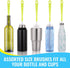Bottle Cleaning Brush Set - Long Handle Bottle Cleaner for Washing Narrow Neck Beer Bottles, Sports Water Bottles with Straw Brush, Kettle Spout/L...