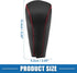 Gear Shift Head Knob Cover Transmission Lever Trim for Honda Civic 2006-2011 for Honda Ciimo 2011-2015 Faux Leather Black Red Stitches...