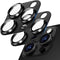 2 Pack Camera Lens Protector for iPhone 15 Pro Max/iPhone 15 Pro/iPhone 14 Pro Max/iPhone 14 Pro, Aluminum Alloy Sapphire Glass Camera Cover Scree...