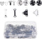 Kare & Kind 50 Pairs Sewing Hook and Eye, Sew-On Snaps - Sewing Closure Fastener Clasps Repair - Bra, Skirts, Pants, Dress, Trousers - DIY, Crafti...