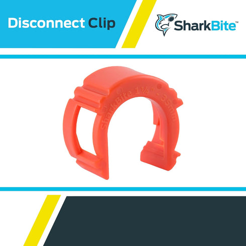 SharkBite 1-1/4 Inch Disconnect Clip for Push to Connect Brass Plumbing Fittings, UXLDC35...