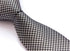 Intrepid Handmade, Executive Wardrobe Accessory, Black and White (Tuxedo Color) Houndstooth 3.4" Silk Jacquard Woven Men's Necktie Tie...