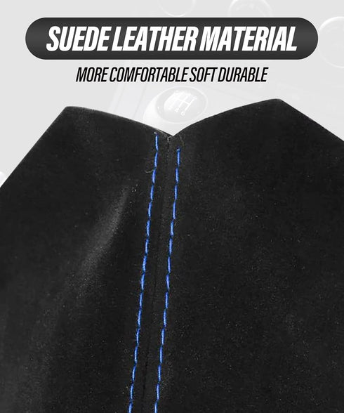 ESEWALAS Universal Shift Boot Cover,Car Gear Gaiter Shifter Boot,Car Shift Boots Shift knob Dust Cover,Leather Manual/Auto Shifter Shift Boots Cov...