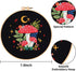 Nuberlic Mushroom Embroidery Kits for Beginner Adults Cross Stitch Kit with Stamped Pattern Include Embroidery Cloth Hoops Threads Needles...