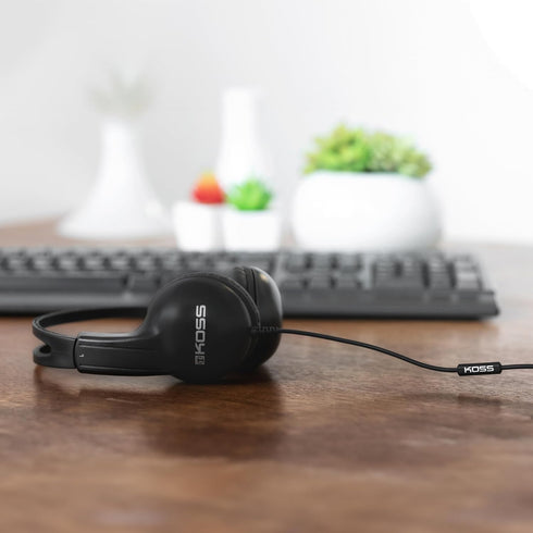 Koss UR10i Lightweight Wired Headphone, Black...