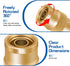 Boltigen 3/8" Brass DOT Air Brake Line Fitting, 4PCS Quick Push-to-Connect Fittings, 3/8"DOT Push In Union Connector, Air Line Fitting Replacement...