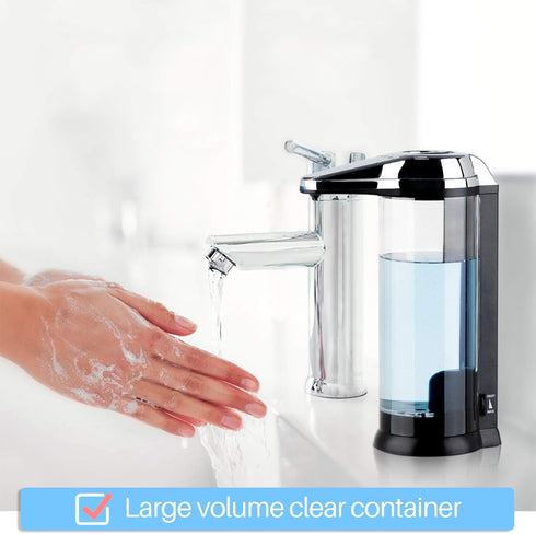 Secura 17oz Automatic Liquid Soap Dispenser, Touchless Battery Operated Hand Soap Dispenser with Adjustable Soap Dispensing Volume Control Dial, P...