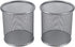 EasyPAG Pencil Holder Mesh Pen Cup Marker Holder Makeup Brush Holders for Home, School & Office, 2 Pack, Silver...