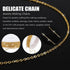 WLLHYF Gold Plated Chain 196 Inches Stainless Steel Metal Cable Link Chain Roll with 10 Lobster Clasps 30 Jump Rings Necklace Earring Bracelet Ext...