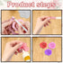 3Pcs 3D Spiral Flowers Metal Cutting Dies for Card Making, Mini Layered Rose Flowers Stencil Template Molds Embossing Tool Die Cuts for DIY Scrapb...