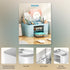 Desk Organizer,Multi-Functional Item of Stationery,Desk Organizers and Accessories desk with 5 Compartments (Blue)...