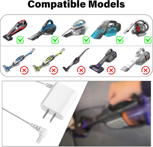 Ameri Vacuum Cleaner Charger for Black and Decker 15V 90627870 S003AQU1500015 Dusbuster Hand Vacuum Charger for HHVI315JO42 HFVB315J22 HHVI320JR02...