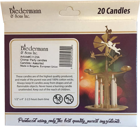Mini 4 Chime Spell Candle Magick Set: 20 Candles - 10 Assorted Colors! by Biedermann...