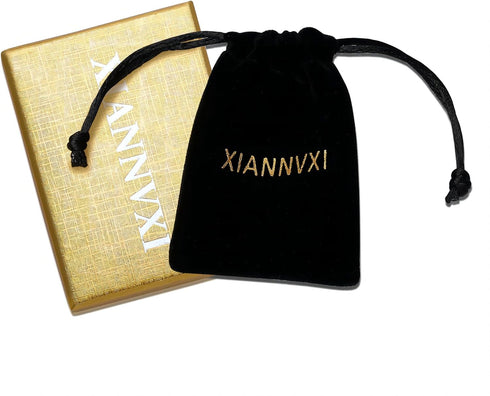 XIANNVXI Healing Crystal Stone Pointed Necklace Adjustable Black Rope Natural Gemstone Pendant Necklaces Jewelry for Men Women...