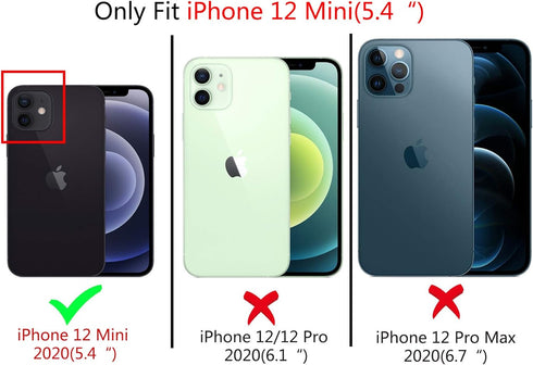 Ownest Compatible for iPhone 12 Mini Case 5.4 Inch for Clear Flowers Pattern Frosted PC Back 3D Floral Girls Woman and Soft TPU Shockproof Protect...