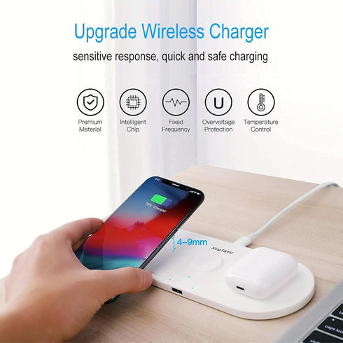 3 in 1 Wireless Charger for iPhone, Apple Watch, AirPods...