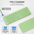 Mini Foldable Bluetooth Keyboard - Portable Wireless Full Size Keyboard (Sync Up to 3 Devices), Ultra-Slim Aluminum Travel Folding Keyboard for iP...