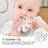Baby Teether Teething Toys for Babies 3-12 Months, Fun Baby Teething Toys for Infant 12-18 Months, Mombella Octopus Teethers 6 Month Old, Silicone...