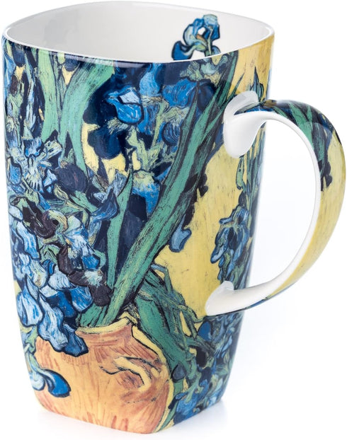 McIntosh Vincent Van Gogh Irises Fine Bone China (19.6 oz) Grande Mug in Matching Gift Box...