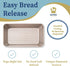 Ultra Cuisine Nonstick Bread Pan - 9.5x5 inch Loaf Pan, 1 lb - Easy Clean, Quality, Durable Bread Tin for Oven Baking Quick Bread, Meatloaf, Banan...