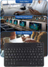 Sanpyl Keyboard, 10in Ultra Thin Bluetooth French AZERT Keyboard Scissor Slim Waterproof Multifunctional Keyboard for Tablet Phone Computer(Black)...