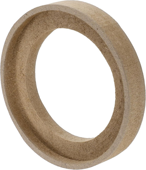 uxcell 4 Pcs Universal 3.5 Inch Speaker Subwoofer Mounting Spacer Rings Solid Wood Beige...
