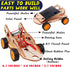 2 in 1 Science Experiment Kits for Kids,STEM Projects DIY Building Remote Control Solar Car Model Kit,3D Puzzles Wooden Motor Set,Assemble Gift To...