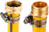Brass Garden Hose Repair Connector with Clamps, Fit for 3/4" or 5/8" Garden Hose Fitting...