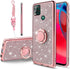 B-wishy for Moto G Stylus 5G Phone Case with Stylus Pen, Luxury Glitter Sparkles Cute Silicone TPU Case for Women Girls with Kickstand, Bling Rhin...