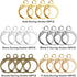 150 Pcs Hypoallergenic French Earring Hooks Leverback Earwires Round Earring Hooks Earring Supplies Findings Ear Wire with Open Loop for Earring D...
