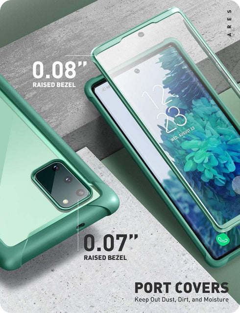 i-Blason Ares Series Designed for Samsung Galaxy S20 FE 5G Case (2020 Release), Dual Layer Rugged Clear Bumper Case with Built-in Screen Protector...