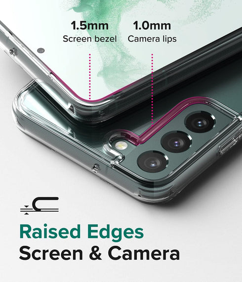 Ringke Fusion Compatible with Samsung Galaxy S22 Plus 5G Case (2022), Clear Anti-Yellowing Hard Back with Shockproof Protective Bumper Phone Cover...