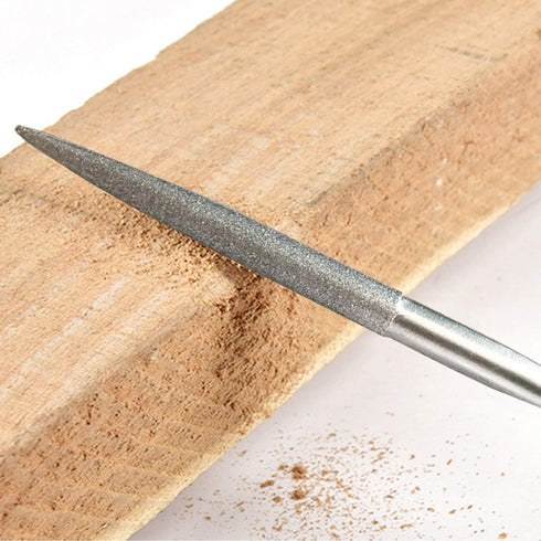 10-Piece Mini Diamond Needle File Set (6" Total Length 150 Grit Diamond File) by Kalim...