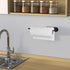 VAEHOLD Self Adhesive Paper Towel Holder Under Cabinet Mount, Wall Mounted Paper Towel Roll Holder for Kitchen, Bathroom, Wall - SUS304 Stainless ...