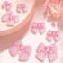 Bow Shoe Charms, 8 Pcs Coquette Bow Shoe Charms Shoe Decoration Charms for Women, Teens, and Kids, Pink...