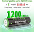 Kruta Ni-MH AA Rechargeable Batteries 2000mah, Double A High Capacity 1.2V Pre-Charged for Garden Landscaping Outdoor Solar Lights, String Lights,...